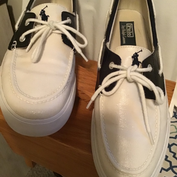 🔥Best offers, Polo Ralph Lauren, full canvas, navy blue/white, see pictures 🔥 - Picture 3 of 7